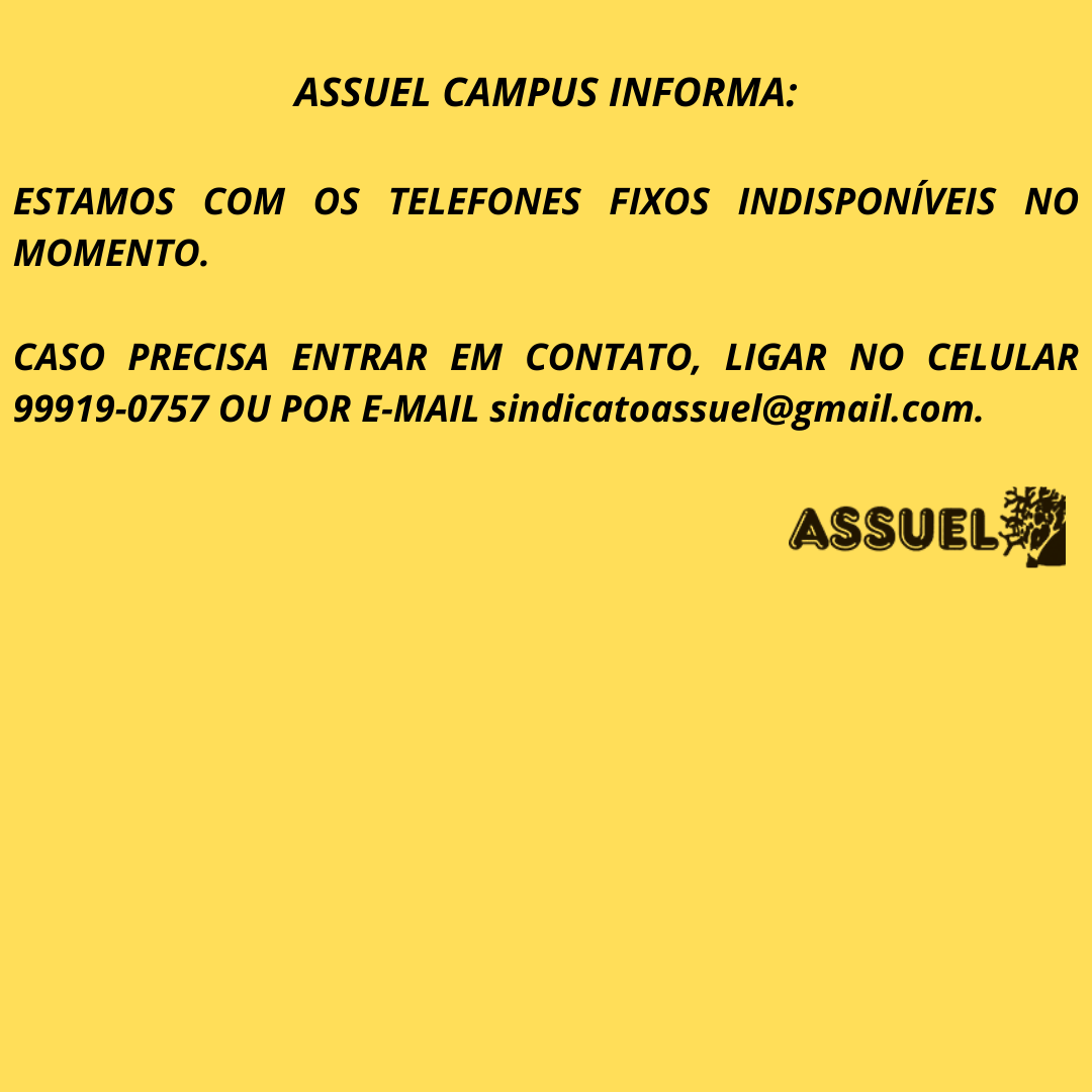 Telefones Indisponíveis